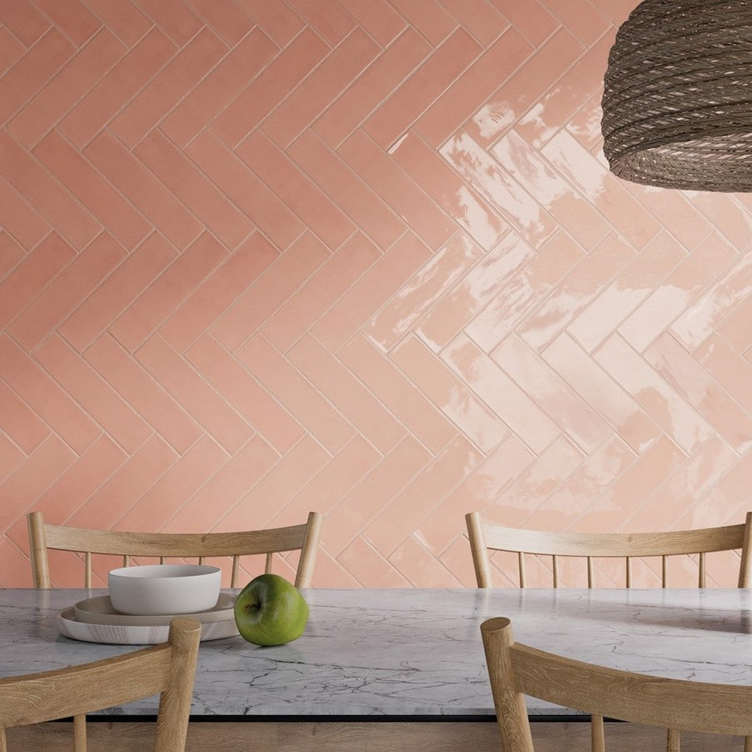 Florida-Tile-Songbird-3-x-12-Ceramic-Tile-Perched-Pink
