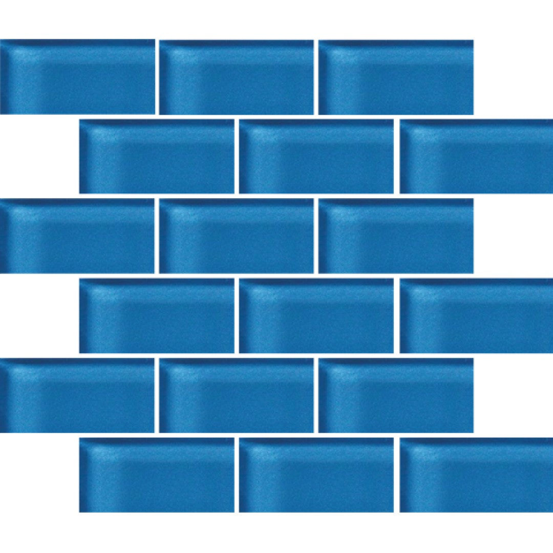 Crossville Glass Blox 12" x 12" Glass 2x4" Brick Mosaic