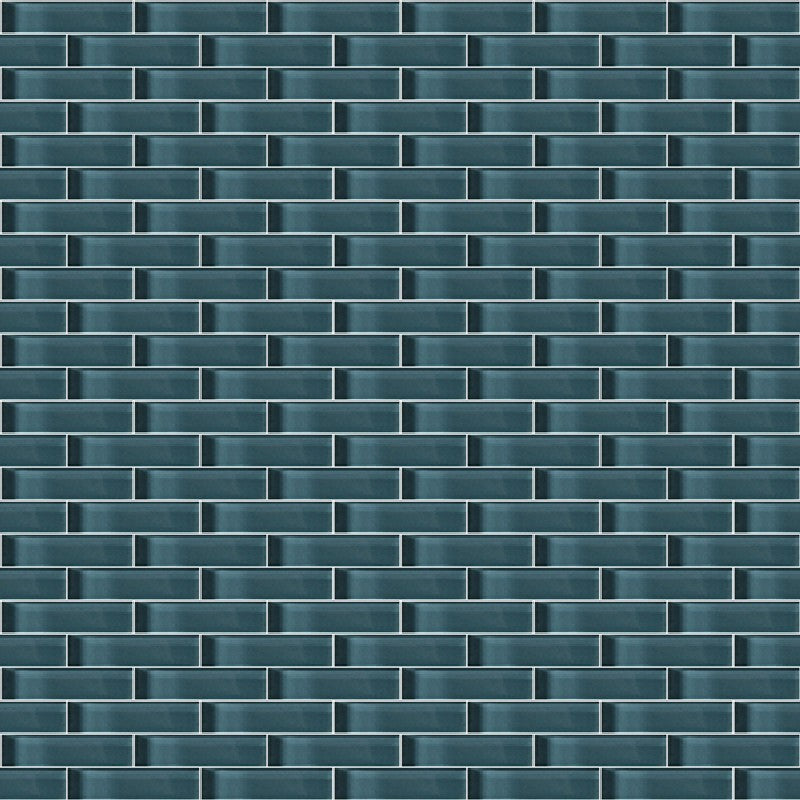 Crossville Glass Blox 12" x 12" Glass 0.5x2" Brick Mosaic