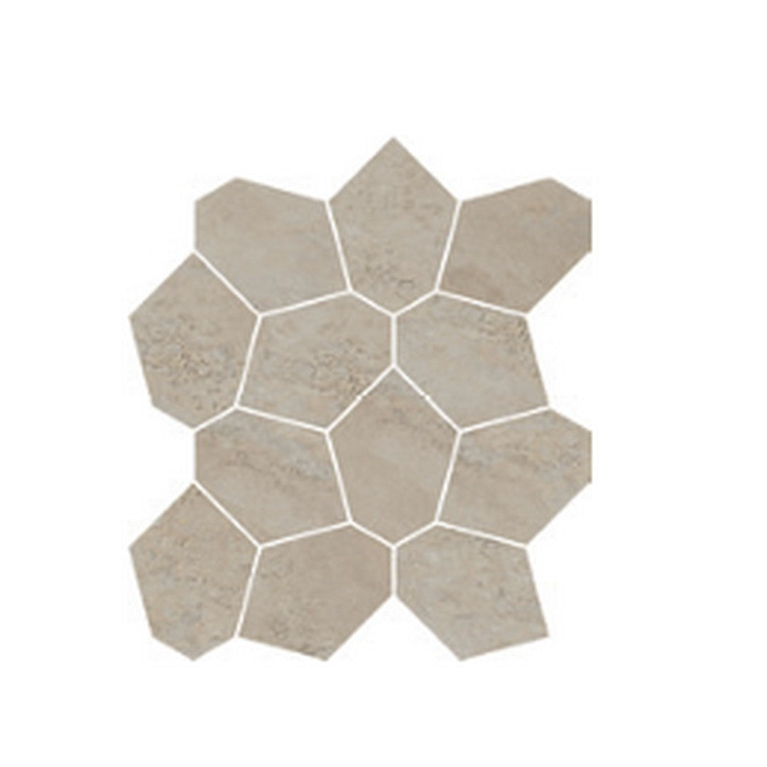 Del Conca USA Bergen 12" x 14" Rectified Porcelain 3x5" Leaves Mosaic