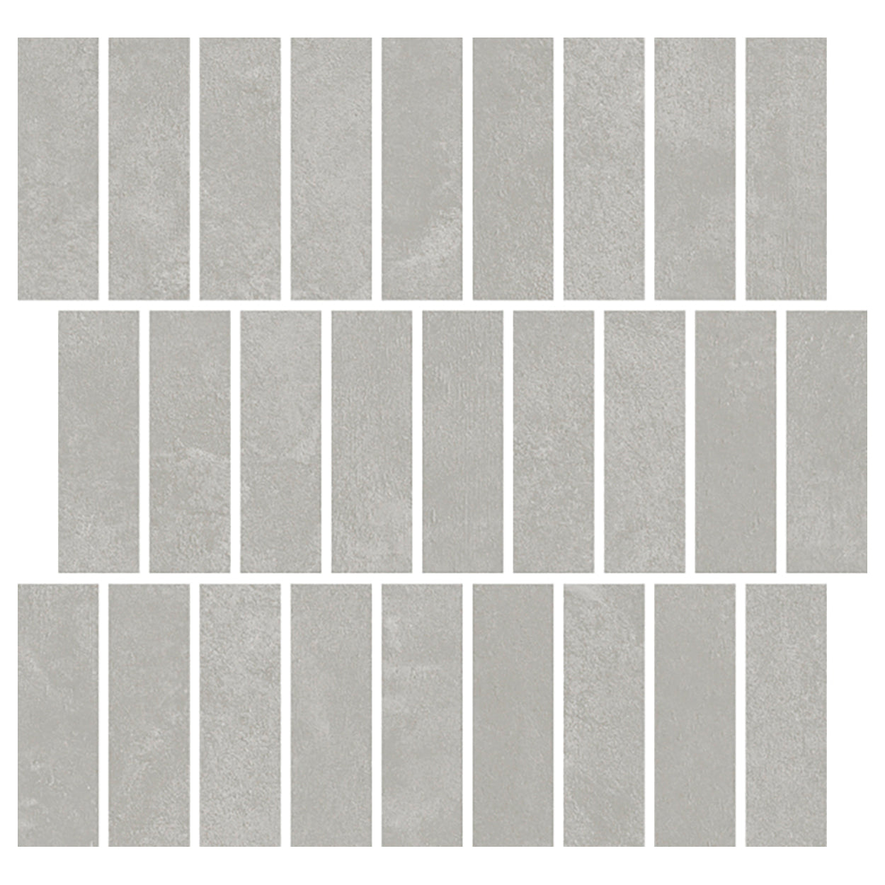 Del Conca USA Essential 12" x 12" Rectified Porcelain Offset Mosaic Matte