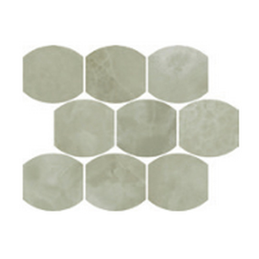 Del Conca USA Lucent 12" x 12" Rectified Porcelain Leaves Mosaic