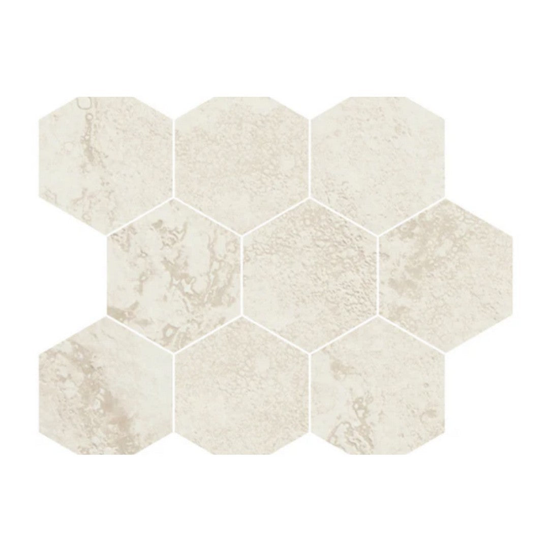 Del Conca USA Roma 10" x 12" Rectified Porcelain 4" Hexagon Mosaic