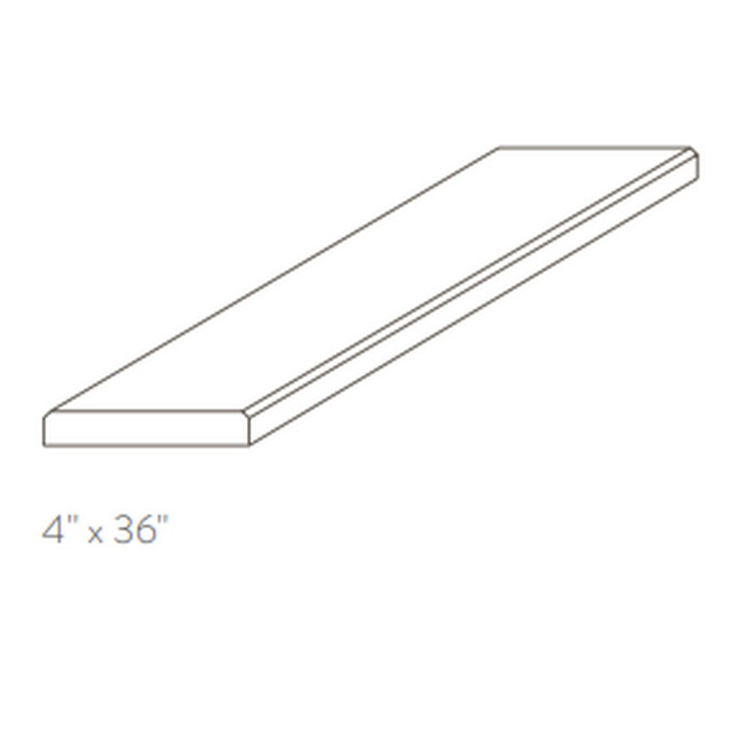 American Olean Stone Source Thresholds 4" x 36" Double Bevel Natural Stone Tile Polished 16mm