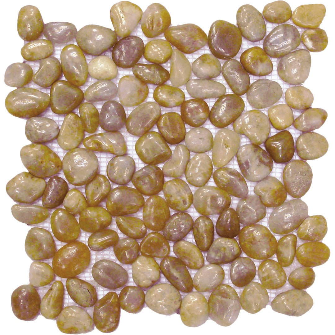 Bati Orient Bali 12" x 12" Polished Pebble Natural Stone Mosaic