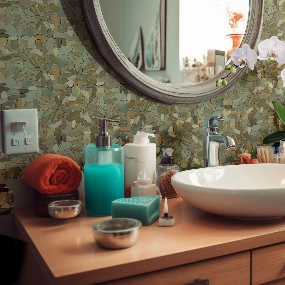 Bati-Orient-Bali-12-x-12-Matte-Sliced-Pebble-Natural-Stone-Mosaic-Mix-Golden