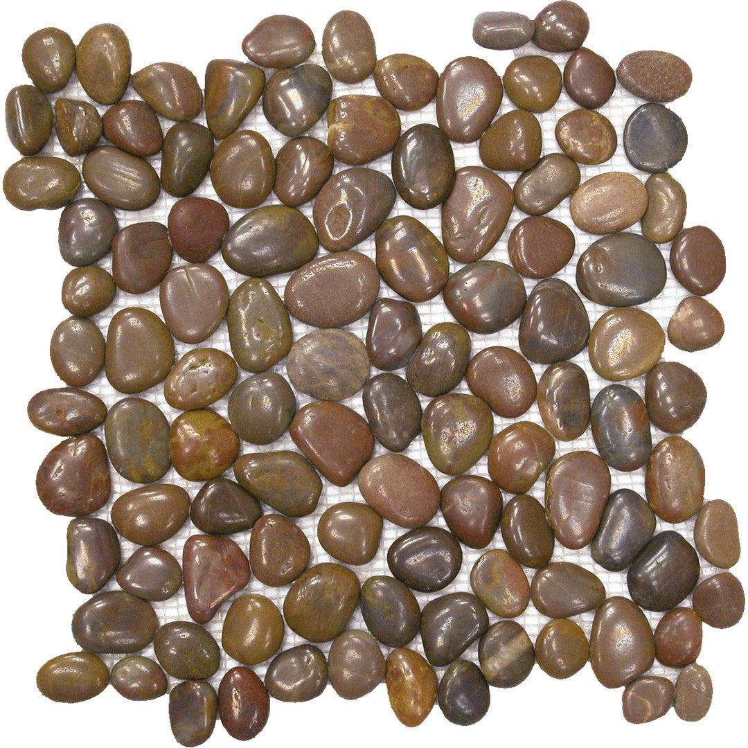 Bati Orient Bali 12" x 12" Polished Pebble Natural Stone Mosaic