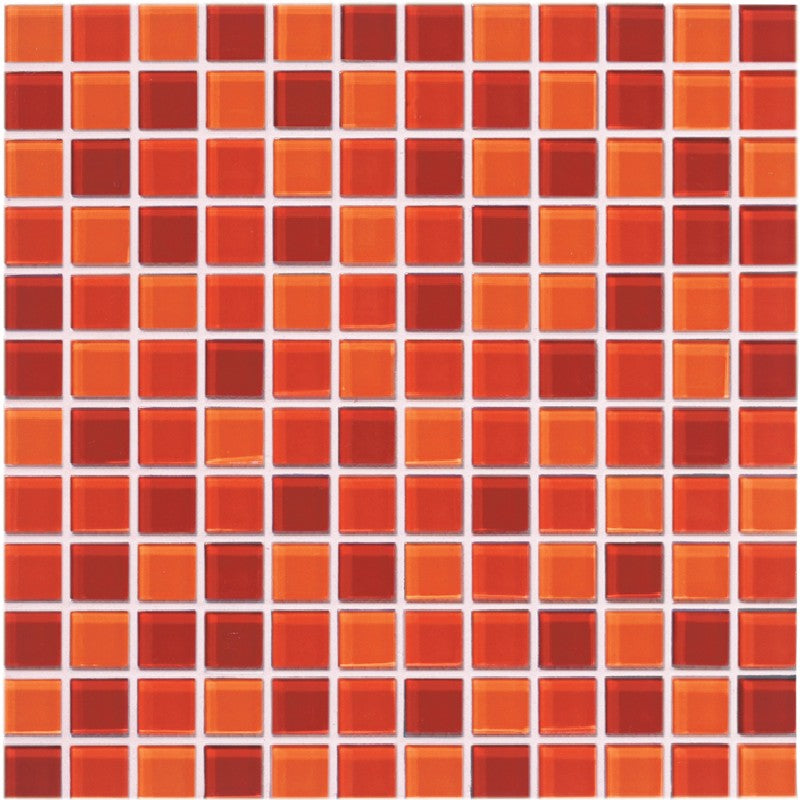Crossville Glass Blox 12" x 12" Glass 1" Blend Mosaic
