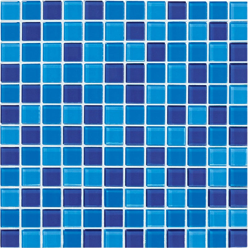 Crossville Glass Blox 12" x 12" Glass 1" Blend Mosaic