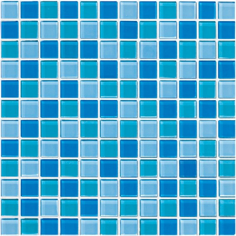 Crossville Glass Blox 12" x 12" Glass 1" Blend Mosaic