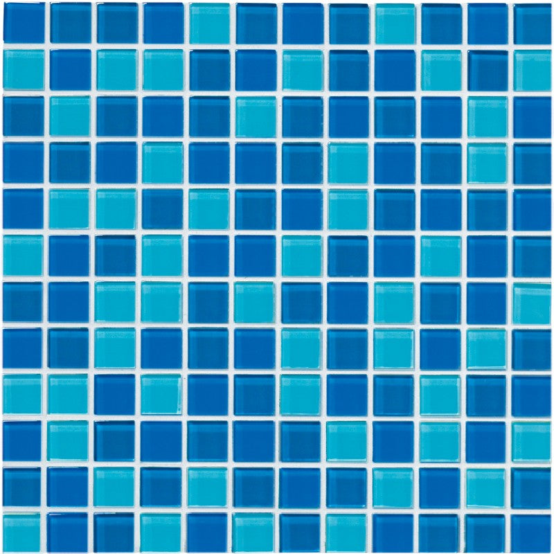 Crossville Glass Blox 12" x 12" Glass 1" Blend Mosaic