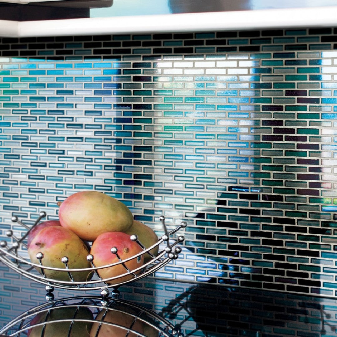 Crossville-Glass-Blox-12-x-12-Glass-0.5x2-Brick-Blend-Mosaic-Blue-Haze-|-Ocean-Air-|-North-Sea