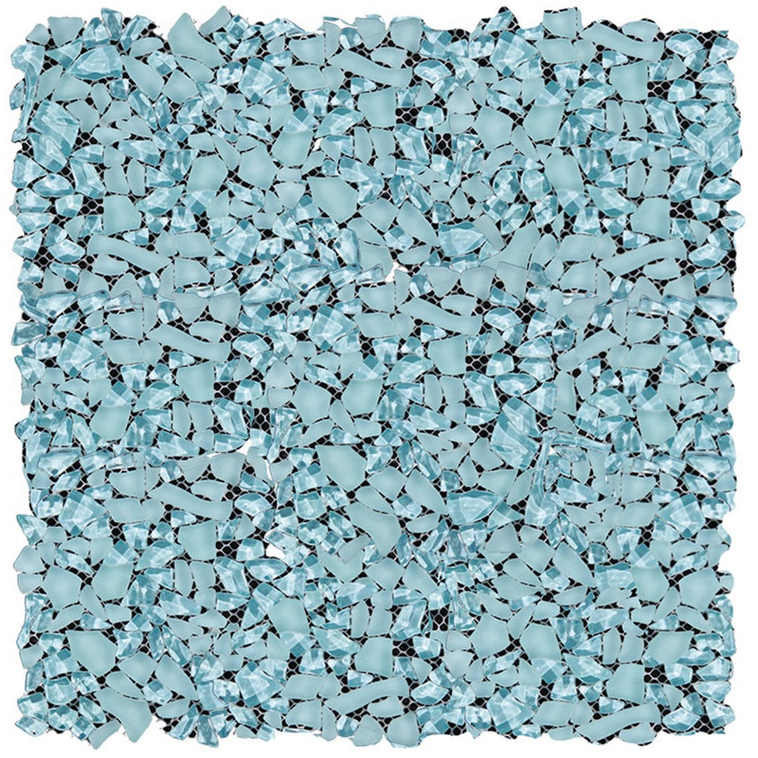 MiR Gems 11.2" x 11.2" Pebble Glass Mosaic