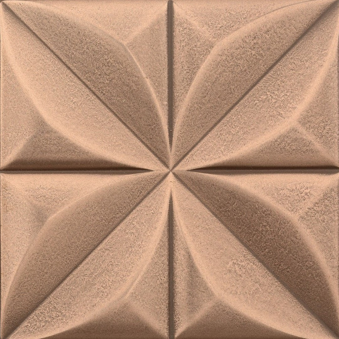 Marazzi GeoMetal 6" x 6" Satin Floret Metal Tile