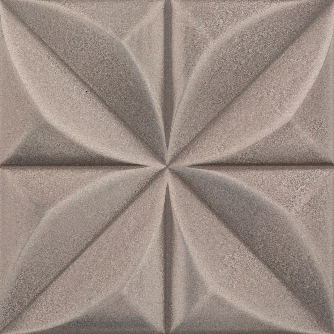 Marazzi GeoMetal 6" x 6" Satin Floret Metal Tile