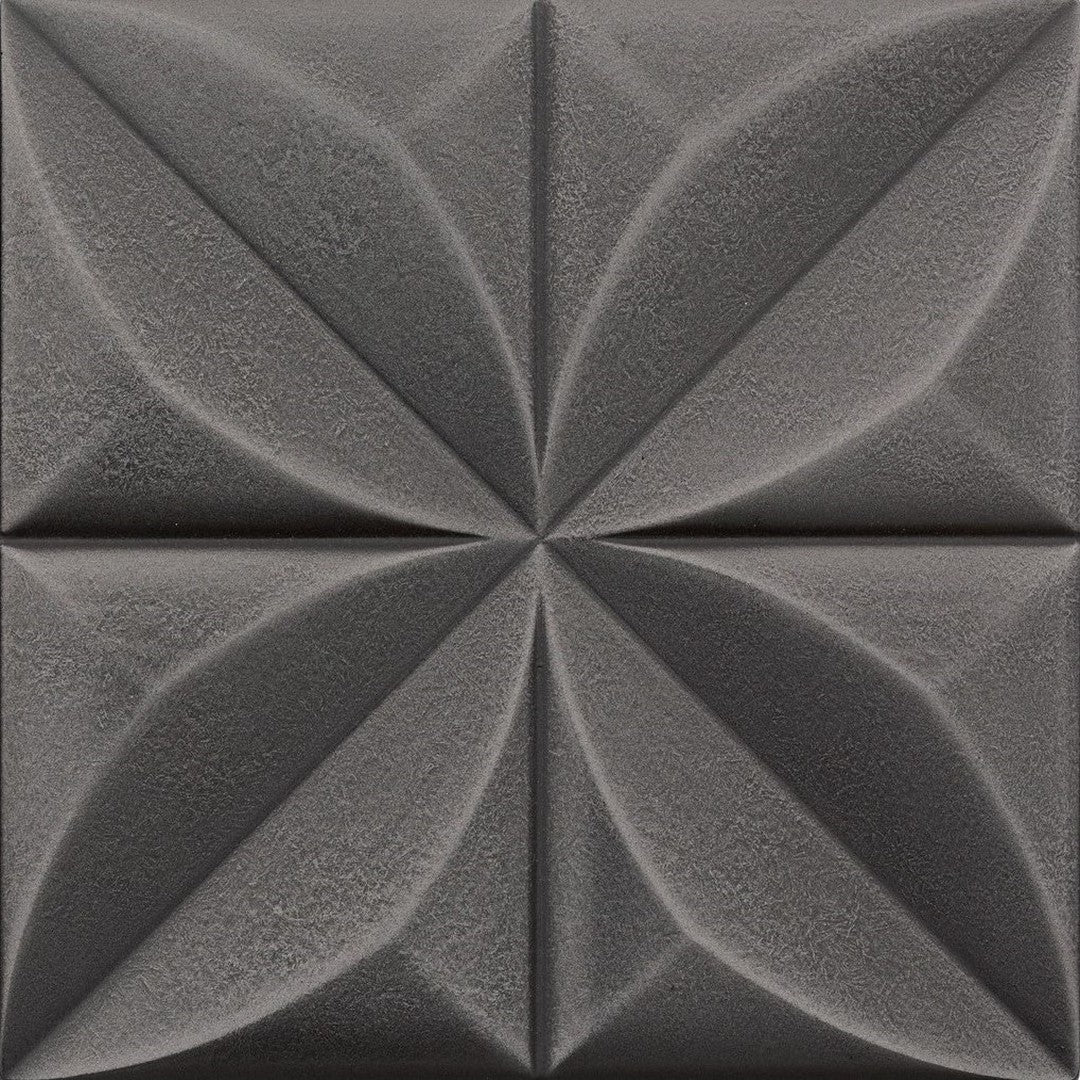 Marazzi GeoMetal 6" x 6" Satin Floret Metal Tile