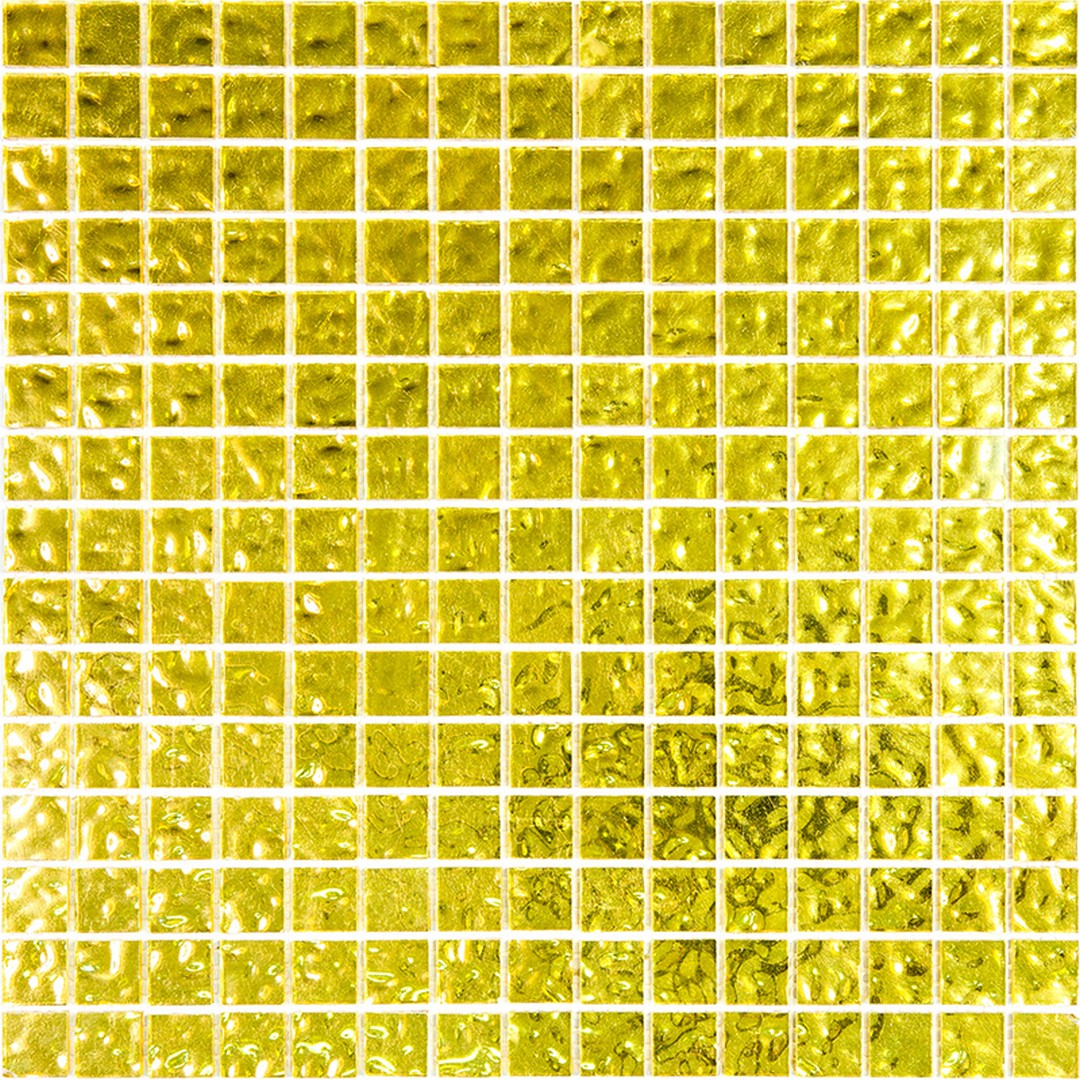 MiR Alma Aurum Gold GMC 12.5" x 12.5" Deco Glass Mosaic