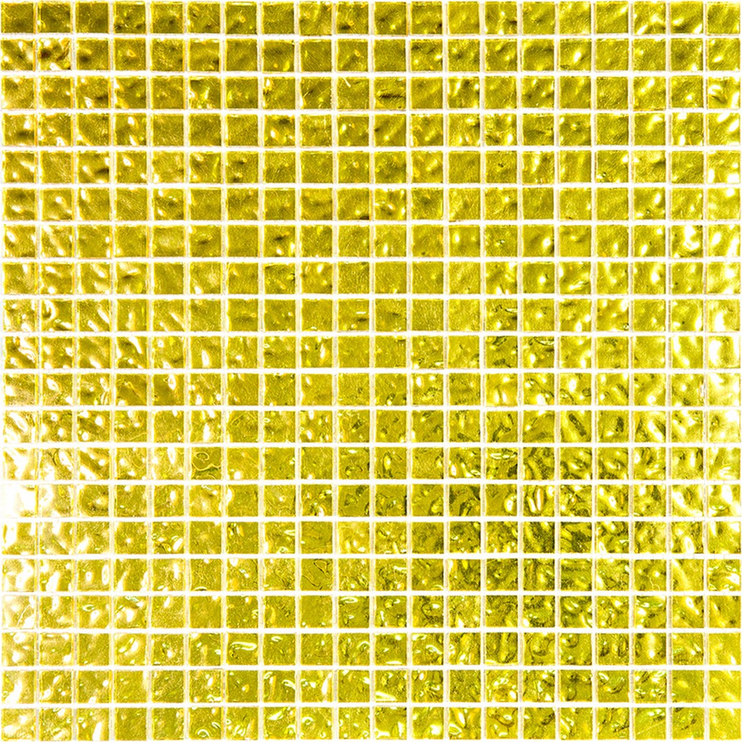 MiR Alma Aurum Gold GMC 11.6" x 11.6" Deco Glass Mosaic
