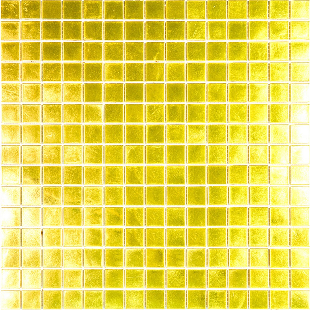 MiR Alma Aurum Gold GMF 12.5" x 12.5" Glass Mosaic