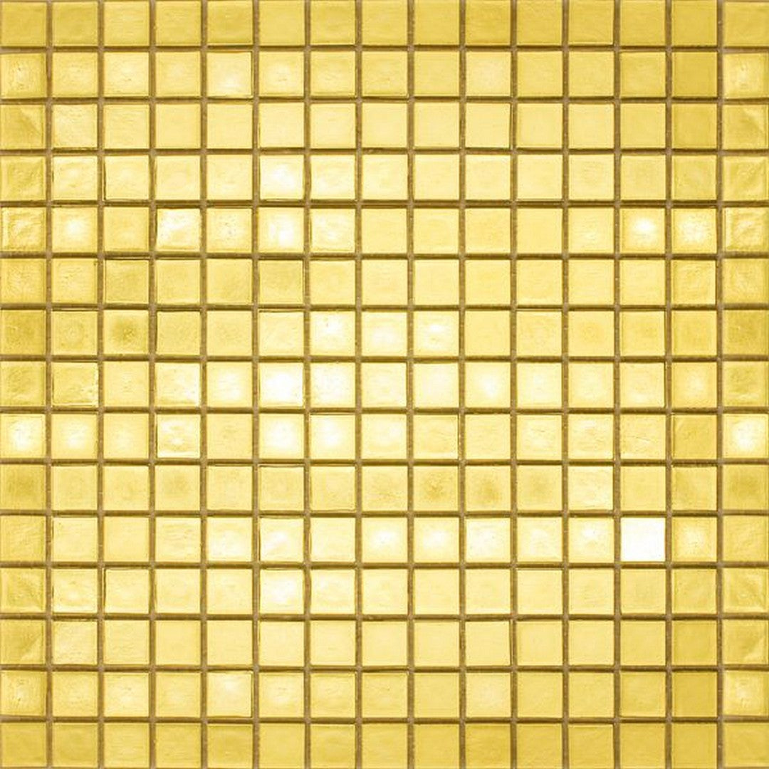 MiR Alma Aurum Gold GMF 12" x 12" Glass Mosaic