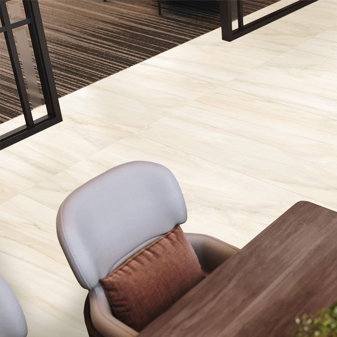 Tesoro-Castello-24-x-48-Rectified-Polished-Porcelain-Tile-Beige