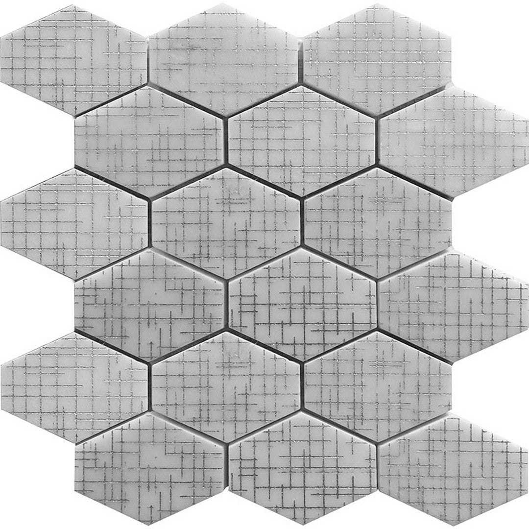 MiR Artistic 11.6" x 12.6" Natural Stone Hexagon Mosaic