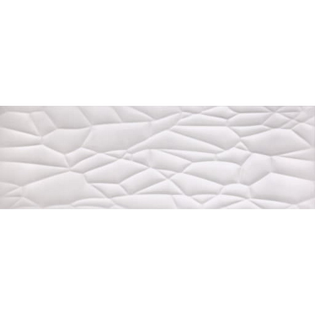 Happy Floors Glaciar 12" x 36" Rectified Glossy Ceramic Deco Wall Tile