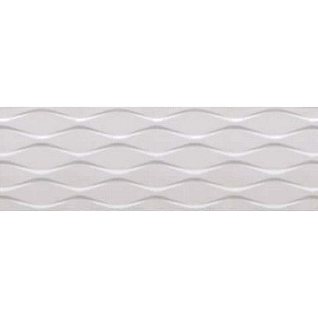 Happy Floors Glaciar 12" x 36" Rectified Glossy Ceramic Deco Wall Tile