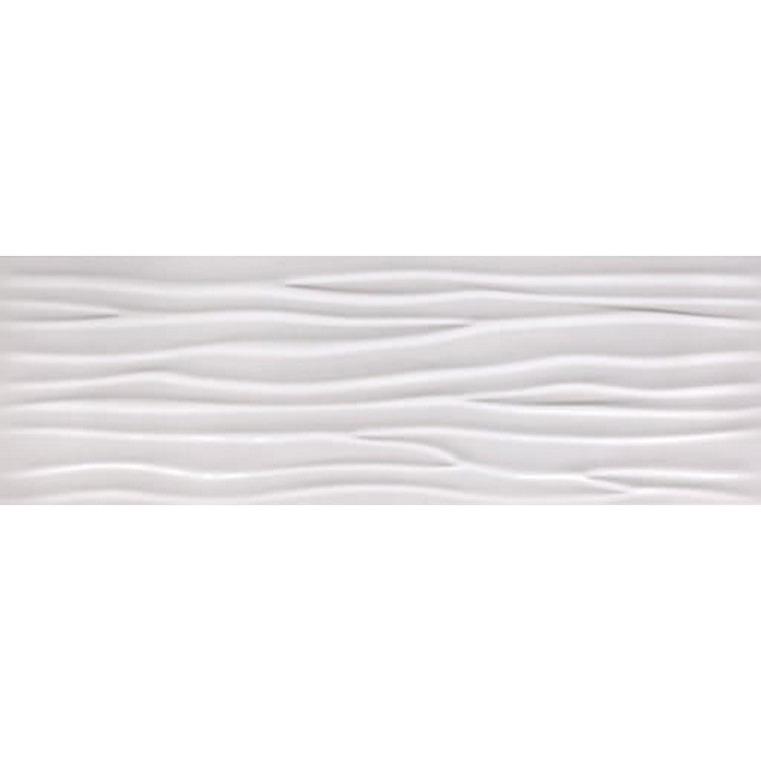 Happy Floors Glaciar 12" x 36" Rectified Glossy Ceramic Deco Wall Tile