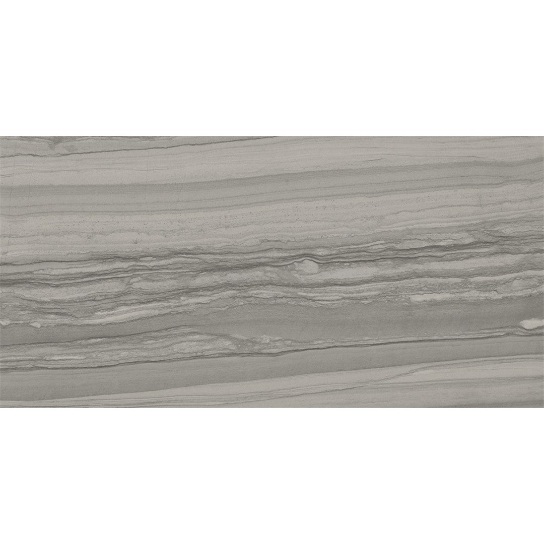 Happy Floors Silver 12" x 24" Rectified Natural Porcelain Tile