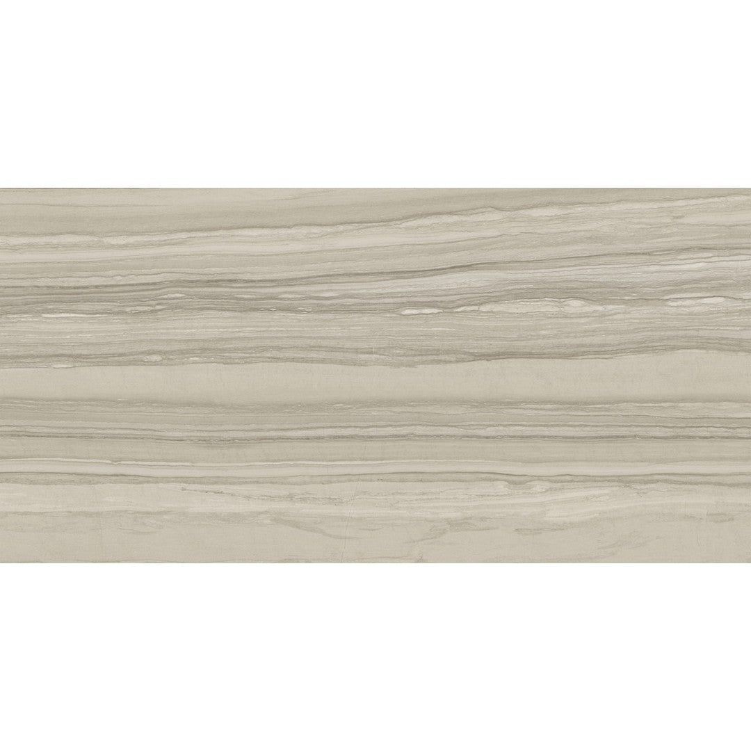 Happy Floors Silver 12" x 24" Rectified Natural Porcelain Tile (Sale)