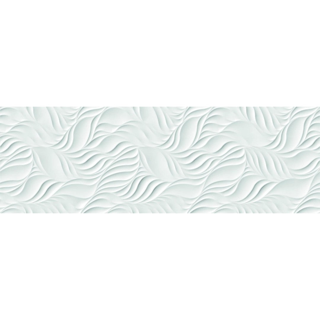 Happy Floors Glaciar 12" x 36" Rectified Glossy Ceramic Deco Wall Tile