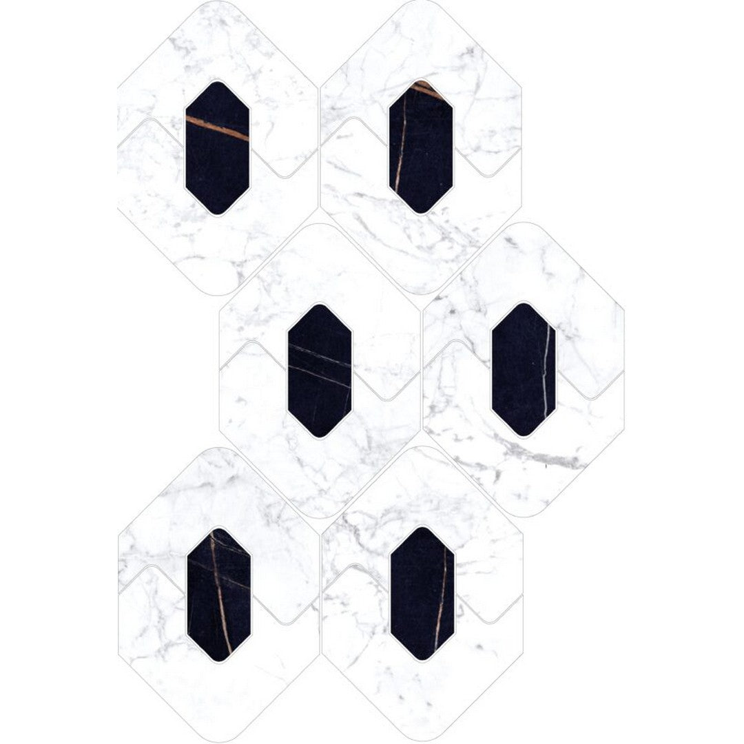 Happy Floors Kobe 8" x 13" Rectified Polished Porcelain Legend Mosaic