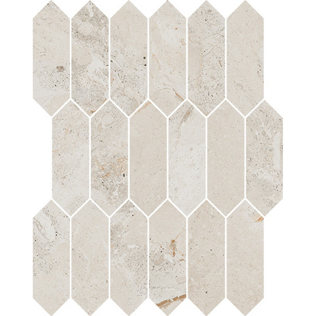 Happy Floors Eva 11.5" x 11" Polished Porcelain Picket Mosaic