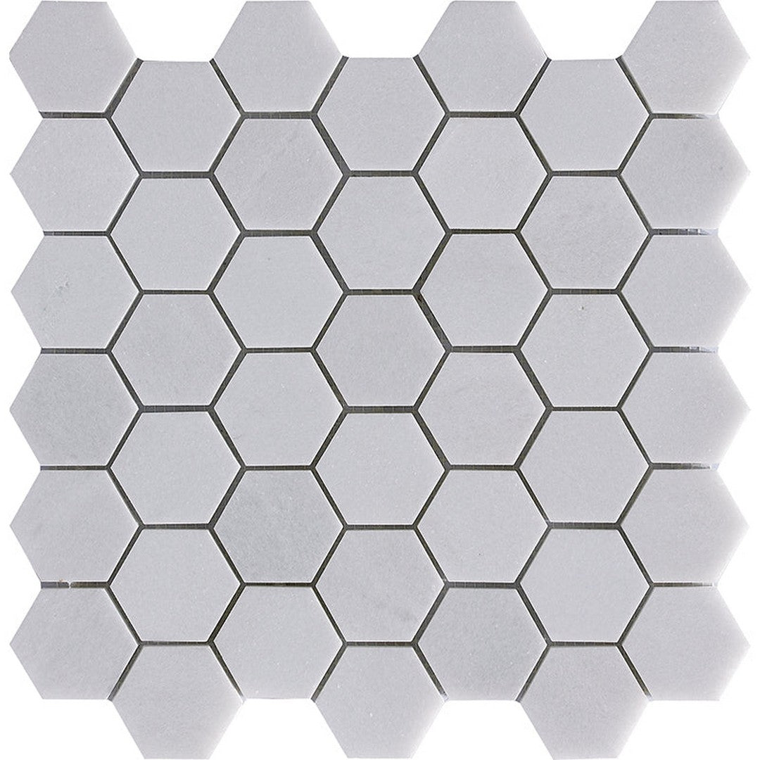 Happy Floors Natural Stone 12" x 11.7" Hexagon Mosaic