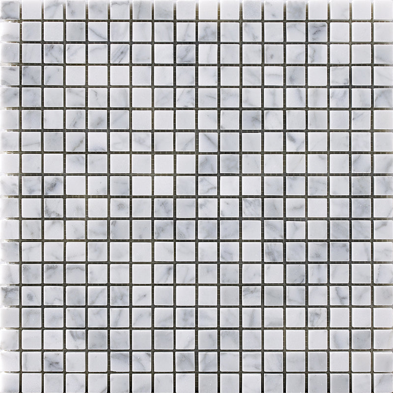 Happy Floors Stone & Glass 12" x 12" Natural Stone 0.63" Mosaic