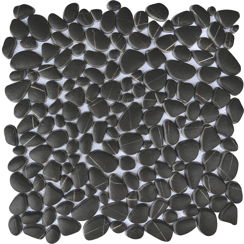 Happy Floors Endura 12" x 12" Pebble Recycled Glass Mosaic