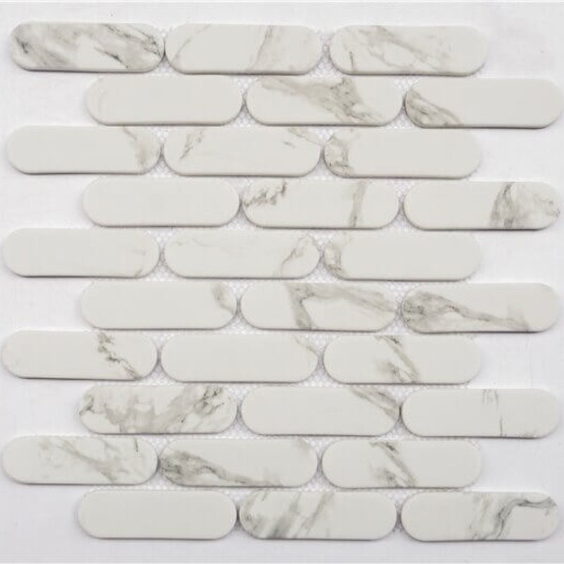 Happy Floors Endura 11.8" x 12.5" Capsule Recycled Glass Mosaic