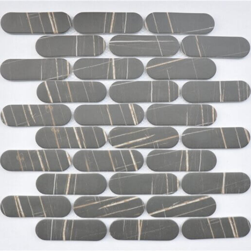 Happy Floors Endura 11.8" x 12.5" Capsule Recycled Glass Mosaic