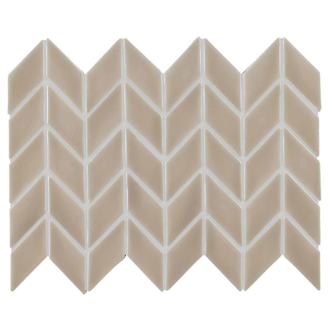 Crossville Handwritten 12" x 12" Gloss Ceramic Diamond Mosaic