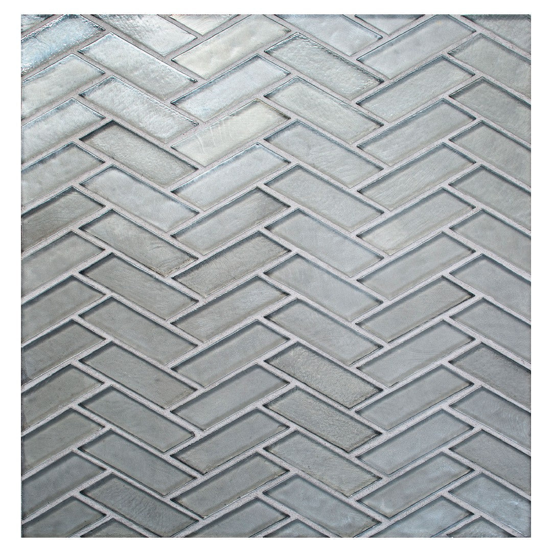 Daltile Illuminary 11" x 12" Glass 1x3" Herringbone Mosaic