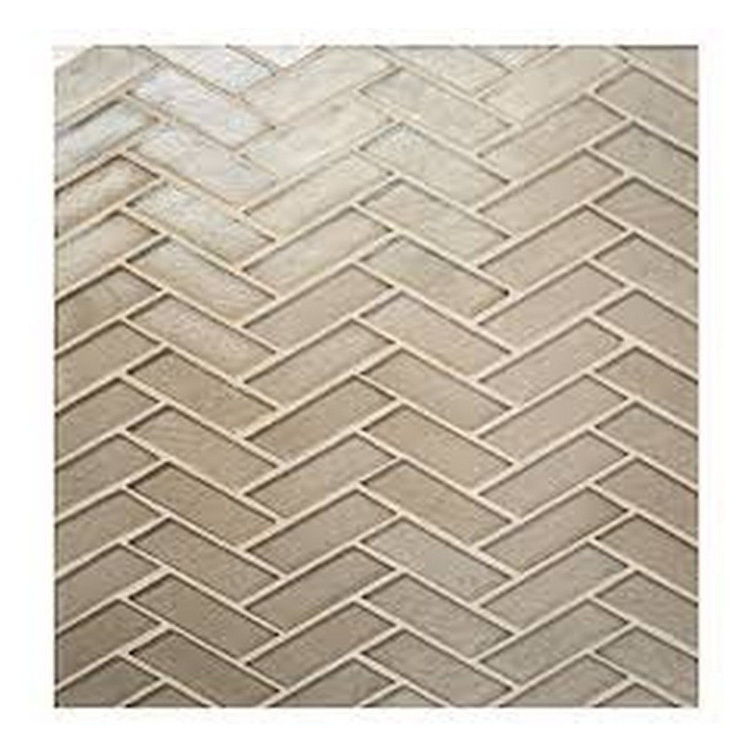 Daltile Illuminary 11" x 12" Matte Glass 1x3" Herringbone Mosaic