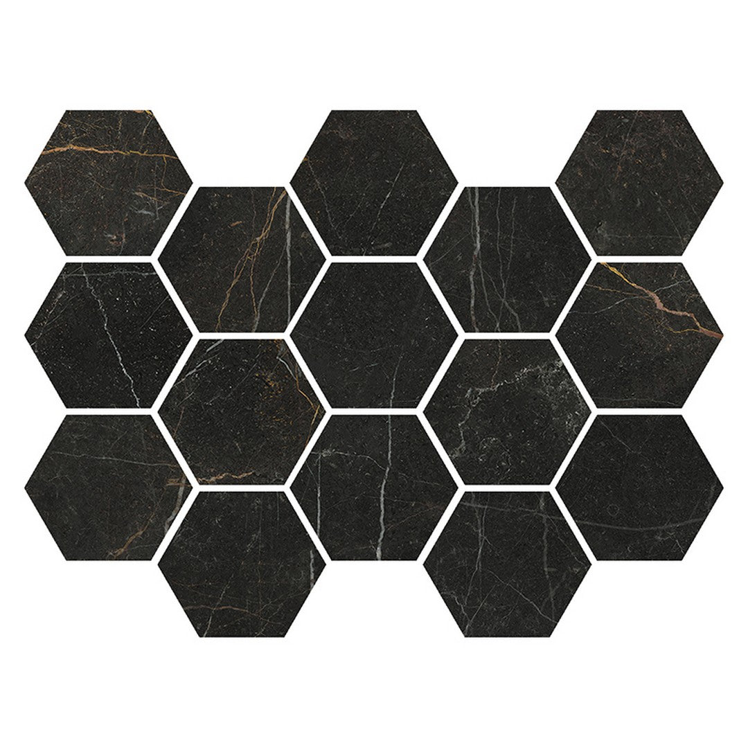 MiR Imperial 9" x 13" Polished Hex Porcelain Mosaic