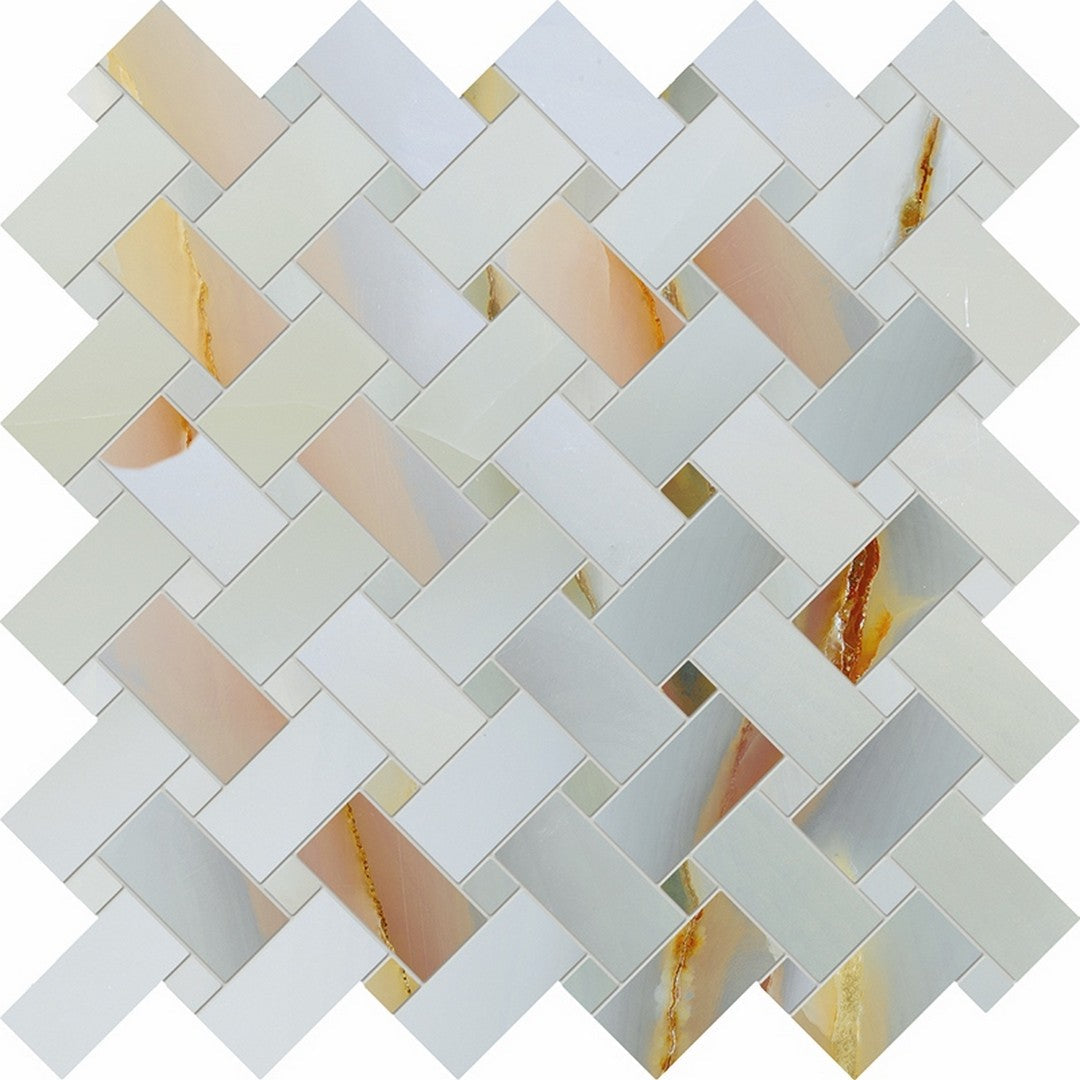 MiR Imperial 11.81" x 11.81" Porcelain Mosaic Lappato