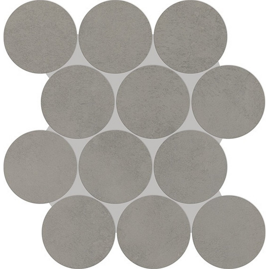 Daltile Indoterra 13" x 13" Matte Porcelain 4" Circle Stepwise Mosaic