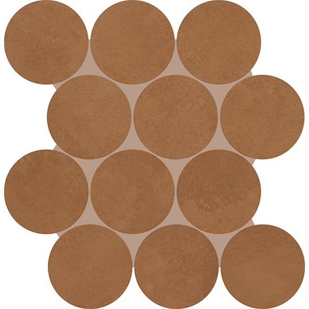 Daltile Indoterra 13" x 13" Matte Porcelain 4" Circle Stepwise Mosaic