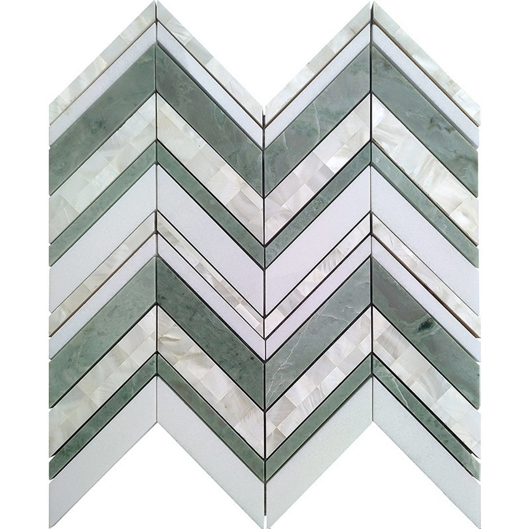 MiR Ireland 12" x 11.6" Natural Stone Polished Mosaic