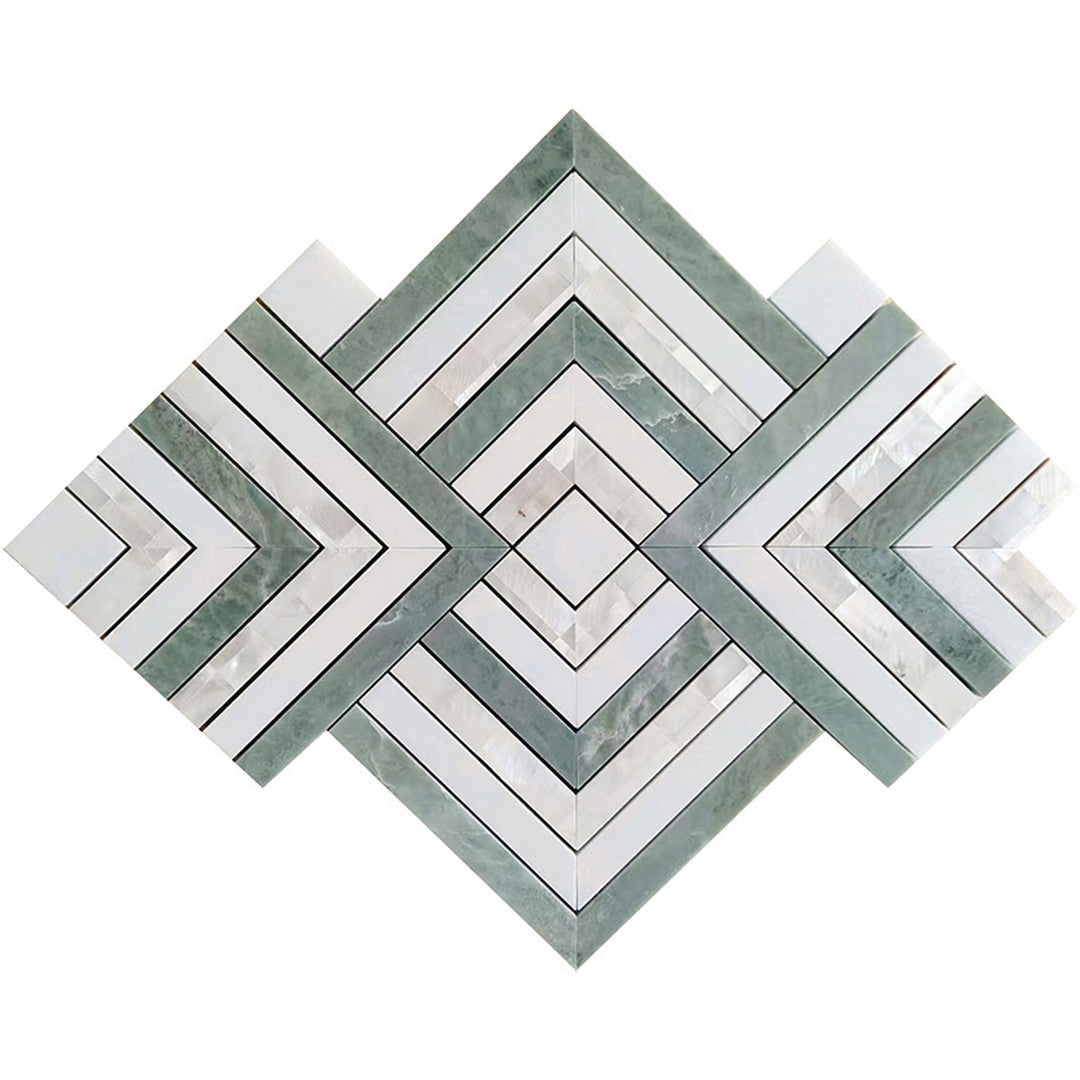 MiR Ireland 9.9" x 9.9" Natural Stone Polished Mosaic