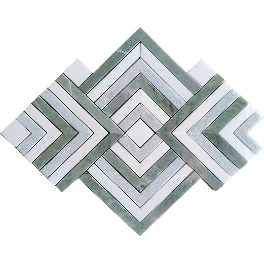 MiR Ireland 9.9" x 9.9" Natural Stone Polished Mosaic