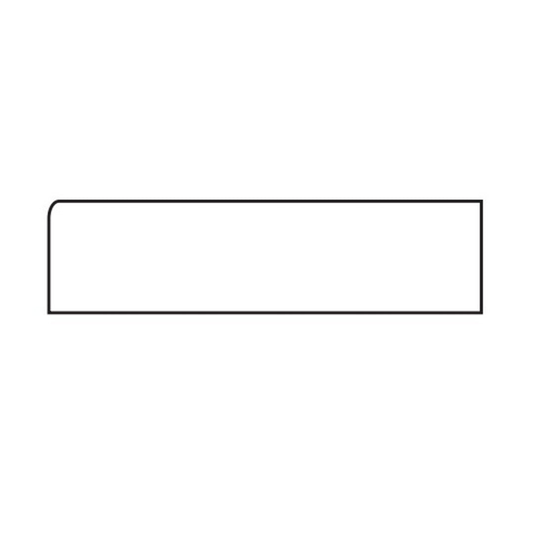 Tesoro Slide 4" x 12" Rectified Glossy Ceramic Wall Bullnose